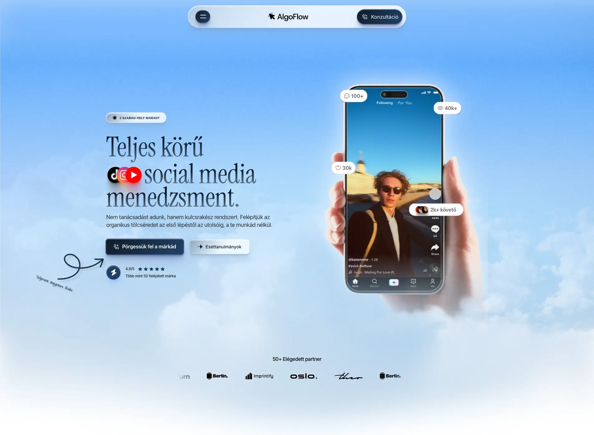 weboldal redesign előtte utána - AlgoFlow