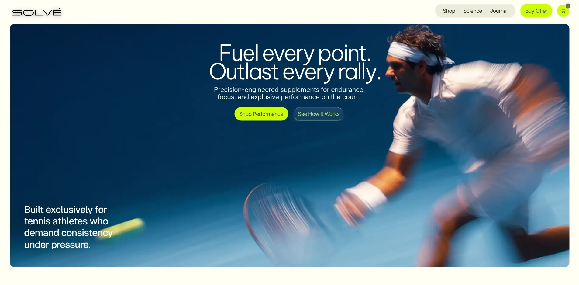 prémium weboldal tervezés - Solvé Tennis